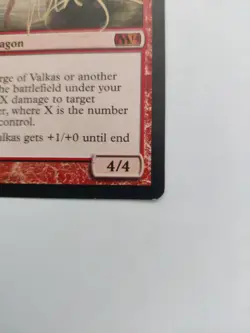 MTG - Scourge of Valkas - SIGNED - M14 - LP - Image 4