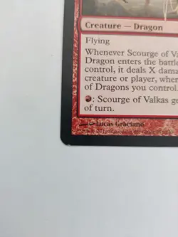 MTG - Scourge of Valkas - SIGNED - M14 - LP - Image 5