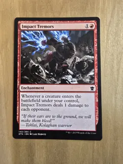 Impact Tremors - #140/264 (NM) Dragons of Tarkir DTK Magic MTG - Regular - Image 1