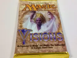 *RARE PREVIEW BOOSTER* Magic the Gathering - Visions Sealed Booster Pack - 1996 - Image 2