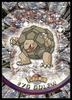 Topps Pokemon Golem #76 1999 TV Animation Edition Non Holo Green Logo NM - Image 1