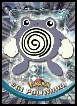 Topps Pokemon Poliwhirl #61 1999 TV Animation Edition Non Holo Green Logo NM - Image 1