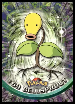 Topps Pokemon Bellsprout #69 2000 TV Animation Edition Non Holo Blue Logo NM - Image 1