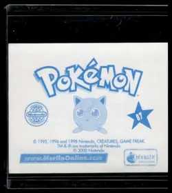 Nintendo Pokemon Merlin Sticker Series 2 #87 Brock 2000 - Image 2