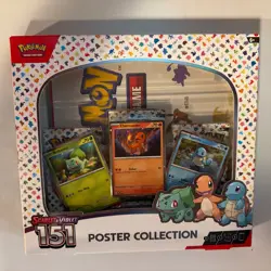 Pokemon TCG Scarlet & Violet 151 Poster Collection Box 3 Packs New Sealed 820650853166 - Image 1