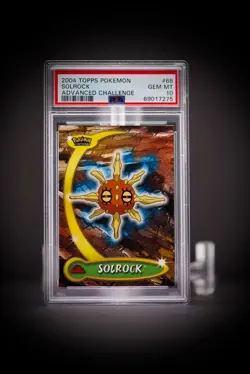 2004 Topps Pokemon Advanced Challenge 68 Solrock PSA 10 - Image 1