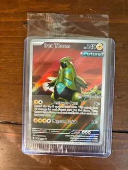Pokemon TCG Promo - Iron Thorns SVP 098 Pokemon Center Stamp SEALED MINT - Image 1