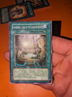 Yugioh TCG Colosseum- Cage of the Gladiator Beasts GLAS-EN054 1st Edition Rare - Image 1