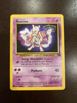 Mewtwo Kids WB Presents Pokemon The First Movie Stamp Pokemon Card #3 - Image 1