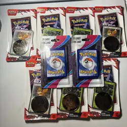 (7) Pokemon Destined Rivals Single Pack Blister with promo Lot & 2 20 CARD+FOILS - Image 2