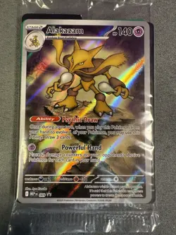 Alakazam 009 BLACK STAR PROMO SEALED Mega Evolution ETB Promo Pokemon Card - Image 2