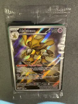 Alakazam 009 BLACK STAR PROMO SEALED Mega Evolution ETB Promo Pokemon Card - Image 5