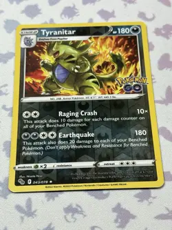 043/078 Tyranitar : Rare Reverse Holo : Pokemon GO TCG Trading Card Game - Image 1