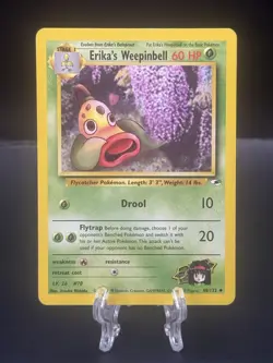 Pokemon TCG: Gym Heroes Erika's Weepinbell Uncommon Card 48/132 - Image 1