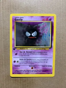 1st Edition SPANISH Gastly 50/102 Base Set - Common Pokemon Card - NM/Mint - Image 1