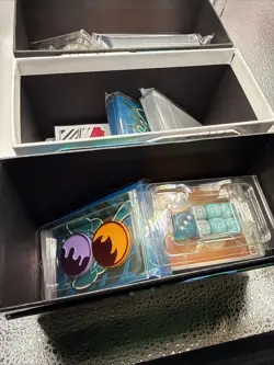 4 ETB Pokemon Boxes Full Of Cards And New Accessories- Sleeves- Etc .. - Image 5