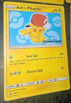 Ash’s Pikachu I Choose You Movie Set MP 4 Cards SM108, 110, 113, 114 POKEMON - Image 2