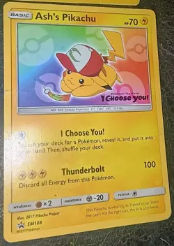 Ash’s Pikachu I Choose You Movie Set MP 4 Cards SM108, 110, 113, 114 POKEMON - Image 3