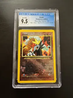 Entei 34 Reverse Holo Black Star Movie Promo Pokemon Card CGC 9.5 Gem Mint - Image 1