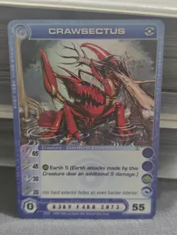 Chaotic TCG Max E 55 Crawsectus 1st Edition Super Rare Card NM/LP - Image 1