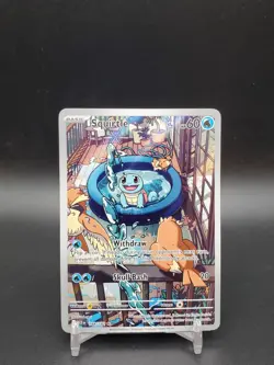 Squirtle 148/142 Stellar Crown Illustration Rare NM Pokemon Card - Image 1