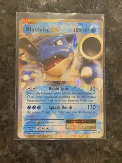 Pokemon TCG Blastoise EX XY Evolutions Holo Rare Card 21/10 Qty PWE - Image 1