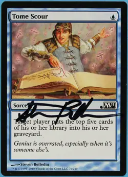 Tome Scour Magic 2011 / M11 NM Blue Common Artist Signed CARD (s1973) ABUGames - Image 1