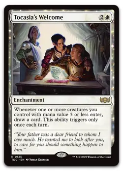 Tocasia's Welcome #135 (NM) Tarkir Dragonstorm TDC Magic MTG - Image 1