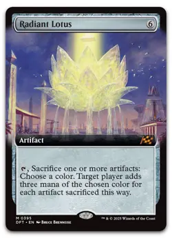 Radiant Lotus (Extended Art) #395 (NM) Aetherdrift DFT Magic MTG - Image 1