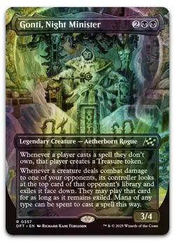 Gonti, Night Minister (Borderless) #357 (Foil) (NM) Aetherdrift DFT Magic MTG - Image 1