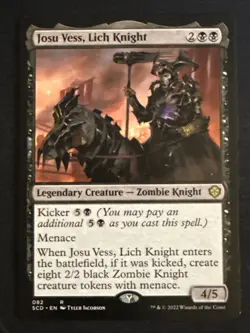 1x Josu Vess, Lich Knight (82) Starter Commander Decks LP MTG Magic x1 MKE - Image 1