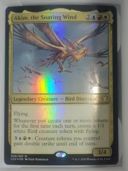 Magic the Gathering MTG Akim, the Soaring Wind (6) Commander 2020 FOIL (b1) - Image 1