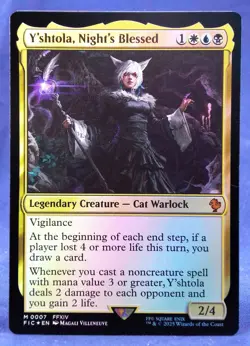Y'shtola, Night's Blessed - MTG - FOIL - Commander: Final Fantasy - Excellent NM - Image 2