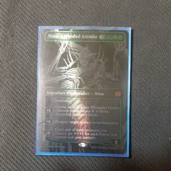 MTG Nissa, Ascended Animist (Oil Slick Raised Foil) [Phrexia: All Will Be One] - Image 1
