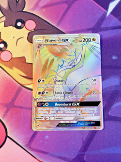 Noivern GX - 160/147 [Burning Shadows] Pokemon TCG - RAINBOW SECRET RARE - NM - Image 1