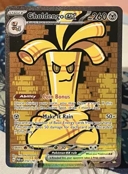 Pokemon GHOLDENGO Special Illustration Rare Paradox Rift 252/182 ENG - Image 1