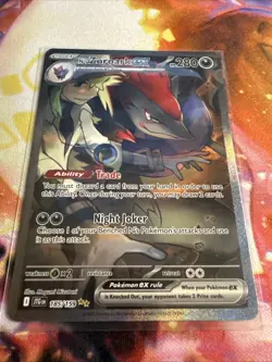 Pokemon N's Zoroark ex 185/159 Sv09: Journey Together Holo SIR Illustration RARE - Image 2