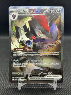 Pokemon TCG - Journey Together - N's Zoroark EX SIR Illustration Rare 185/159 NM - Image 1
