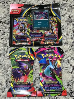 Pokemon TCG Mega Evolutions 2 sleeved boosters & 1-pack blister combo SEALED - Image 2