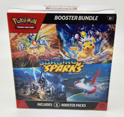 Pokemon Surging Sparks SV08 Booster Bundle TCG 6 packs New Sealed - Image 1