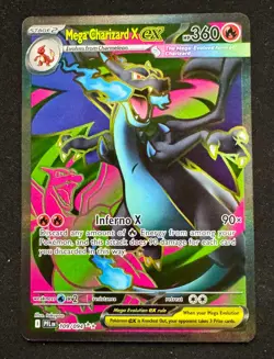 Mega Charizard X EX 109/094 Ultra Rare Full Art Pokemon Tcg Phantasmal Flames - Image 1