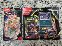 Pokemon TCG Mega Evolutions 3-pack & 1-pack blister combo sealed in hand - Image 1