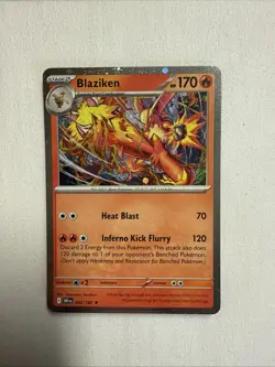Pokemon TCG Blaziken DRI 042/182 Cosmos Holo Phantasmal Flames Blister Promo - Image 1