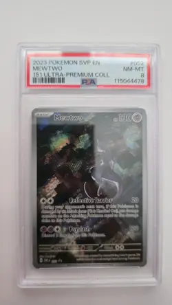 2023 POKEMON SVP EN-SV BLACK STAR PROMO 151 ULTRA-PREM COLL #052 MEWTWO PSA 8 - Image 1
