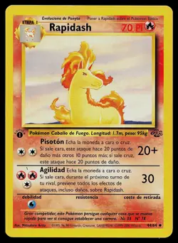 Pokemon Jungle 44/64 Rapidash 1st Edition SPANISH - Image 1