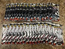 Pokemon Scarlet & Violet 16 Black Bolt + 16 White Flare Booster Packs Lot Of 32 - Image 1