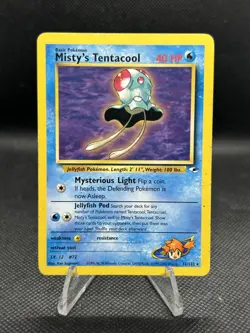 Pokemon TCG Misty's Tentacool Gym Heroes 2000 Vintage # 32/132 - MP - Image 1