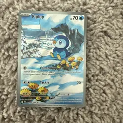 Piplup 98 Phantasmal Flames Illustration Rare Pokemon TCG NM - Image 1