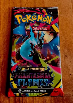 EXTREMELY HEAVY Pokemon Phantasmal Flames - Factory Sealed Booster Pack (22.76g) - Image 2