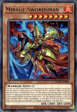 Mirage Swordsman - Rare 1st Edition MZMI-EN003 - NM - YuGiOh - Image 1